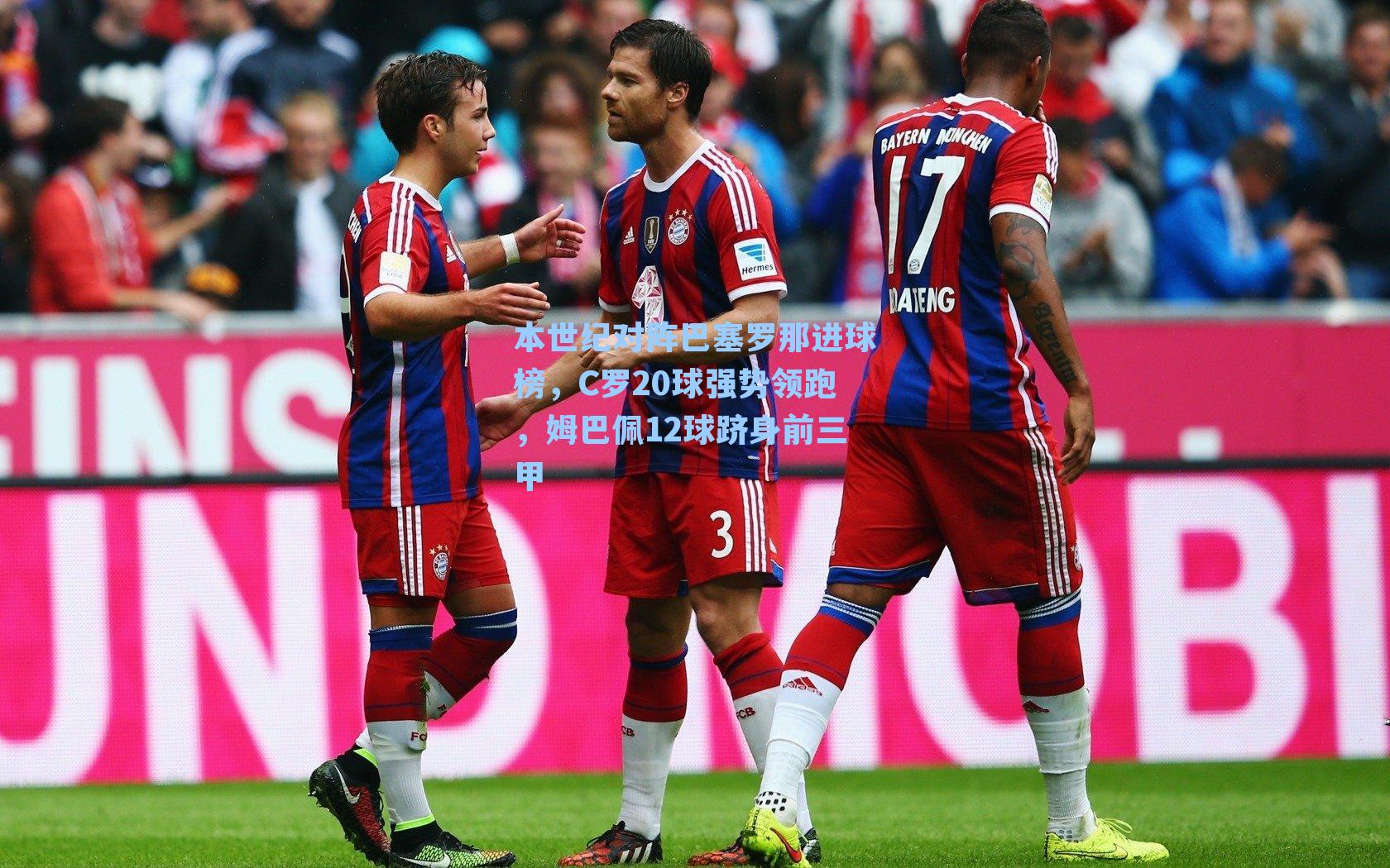 本世纪对阵巴塞罗那进球榜,C罗20球强势领跑,姆巴佩12球跻身前三甲